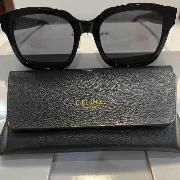 CELINE TRIOMPHE CL 40222F BLACK SUNGLASSES - Picture 3 of 8